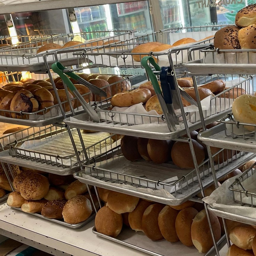 John's Bagel Deli, Racks of Bagels