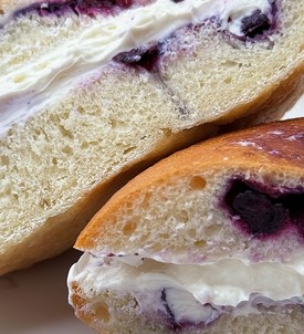 Blueberry Bagels at John's Bagel Deli