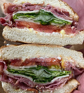 Deli Bagel Sandwiches at John's Bagel Deli