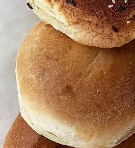 Fresh baked bagels at John's Bagel Deli